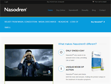 Tablet Screenshot of nasodren.com